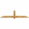 Ekena Millwork Eugene Rough Sawn Timber Gable Bracket, Western Red Cedar, 96"W x 24"H x 2"D x 6"F, 6/12 Pitch GBW096X24X0206EUG00RWR - alternate 1